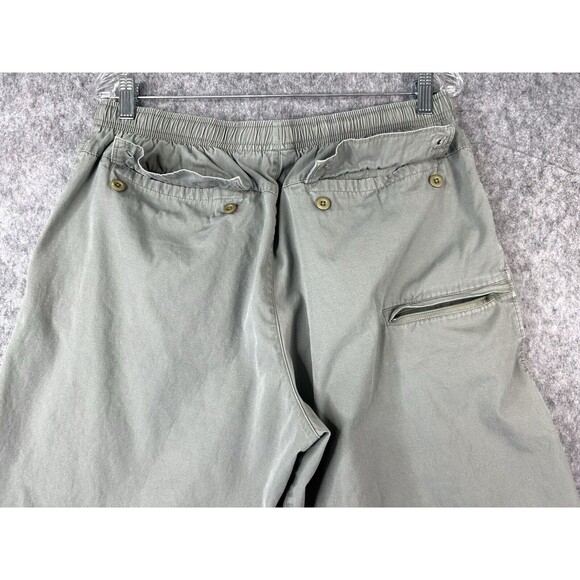 Vintage Nike Shorts Men's Large Gray Pull On Drawstring Canvas - Picture 4 of 9